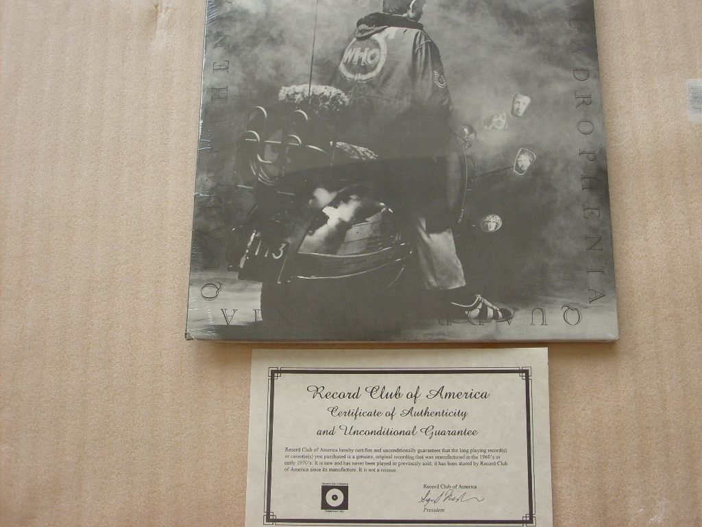 THE WHO QUADROPHENIA ORIGINAL 1973 SEALED ELP LED ZEPPELIN URIAH HEEP