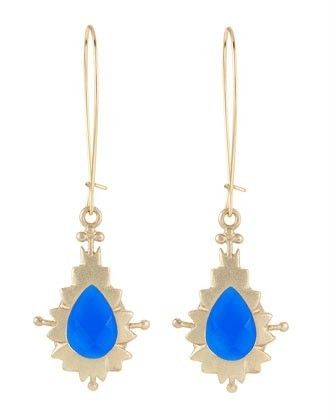 Kendra Scott Hammered Earrings Cobalt New