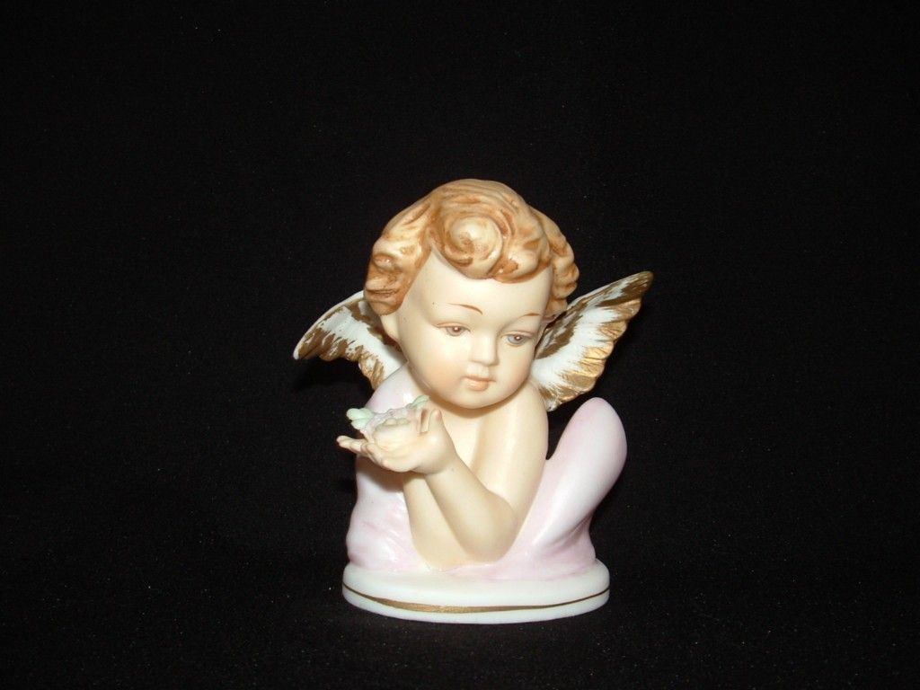 Precious Vintage Lego Angel Figurine Holding Roses