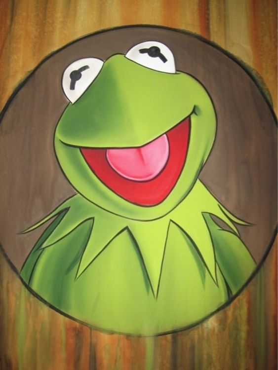 Disney Trevor Carlton Huge Kermit Unique Original Art