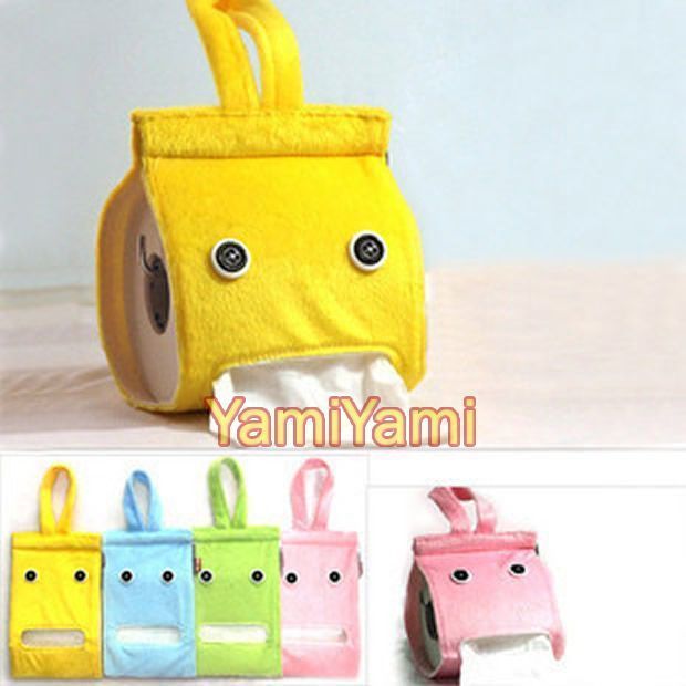 Fashion Cute Cartoon Plush Cloth Tissue Box Holder Cover New