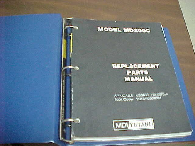 Kobelco Yutani MD200C Excavator Parts Manual