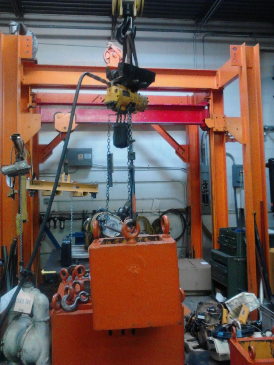 Ingersoll Rand ML500K 1 2 Ton Air Hoist with RT010 Trolley 10 Lift on ...