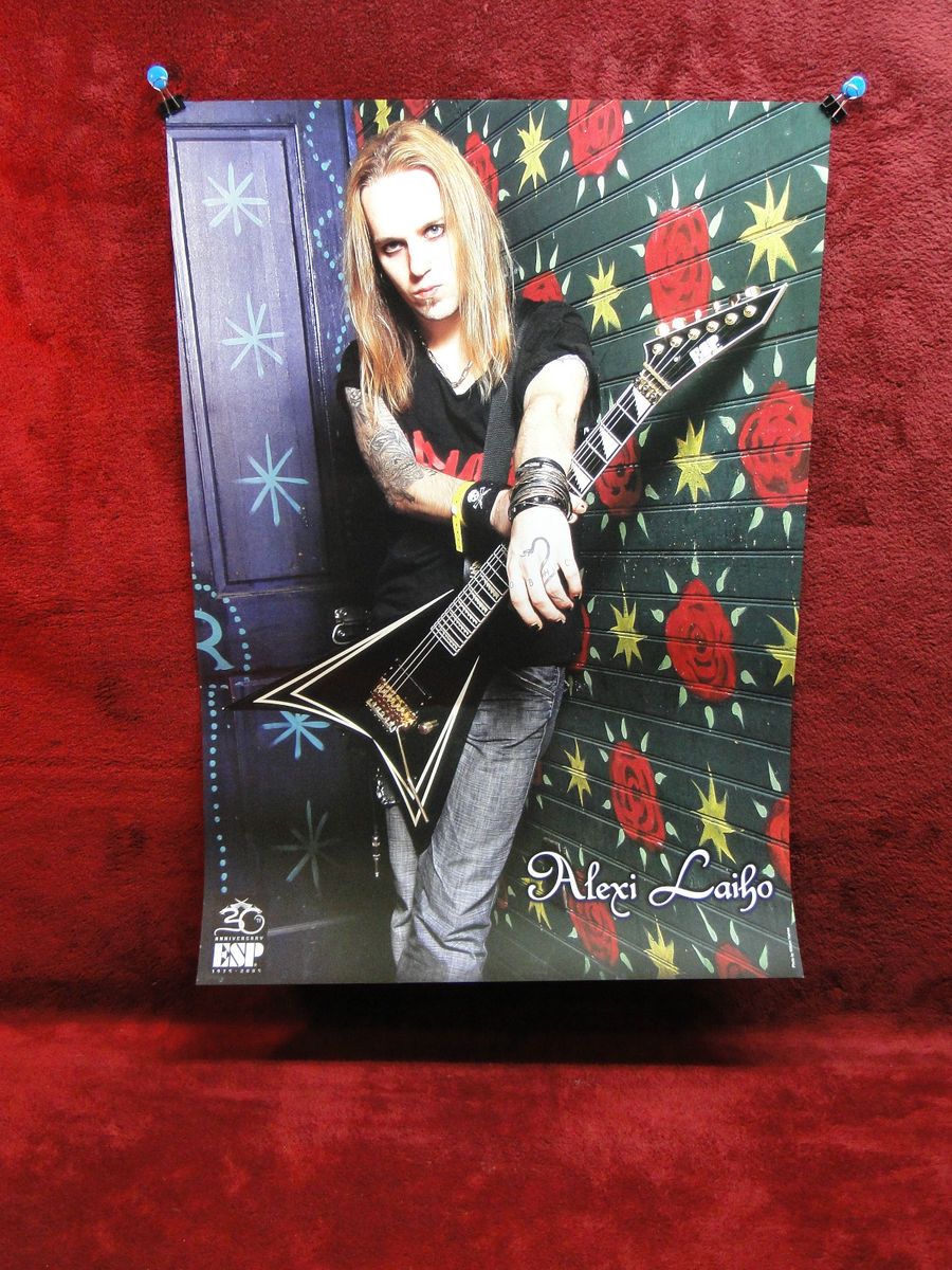2012 Children of Bodom Alexi Laiho ESP Guitars Promo Poster RARE