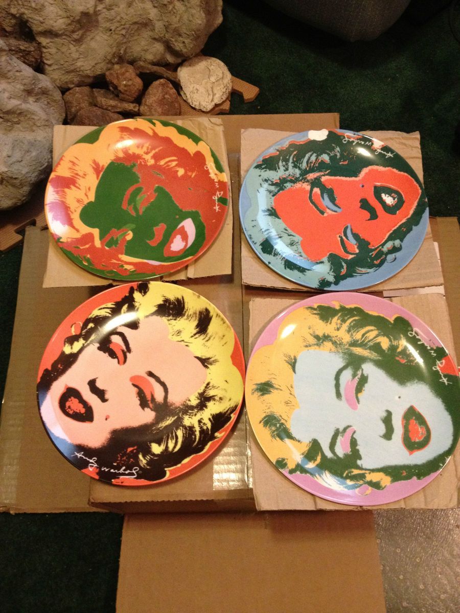 Andy Warhol Marilyn Monroe Plate Set