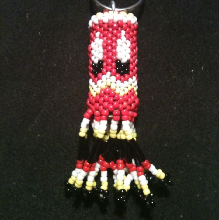 LAKOTA Made Beaded Keychain