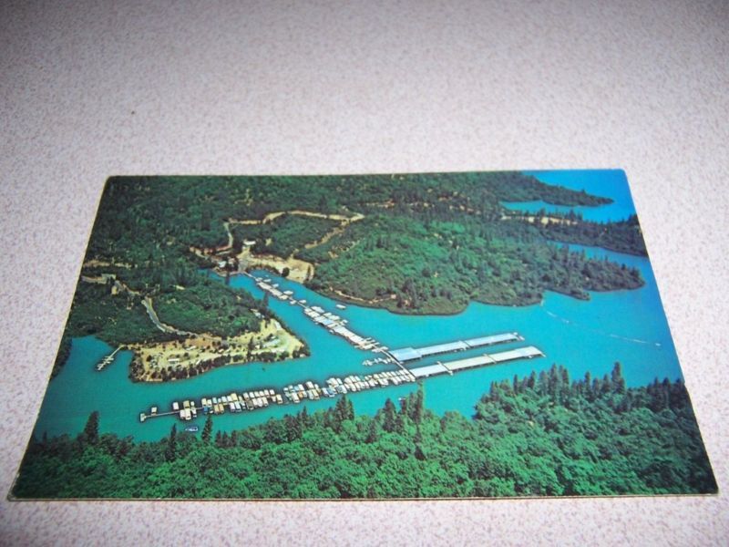 1970s Holiday Harbor Marina Shasta Lake CA Postcard