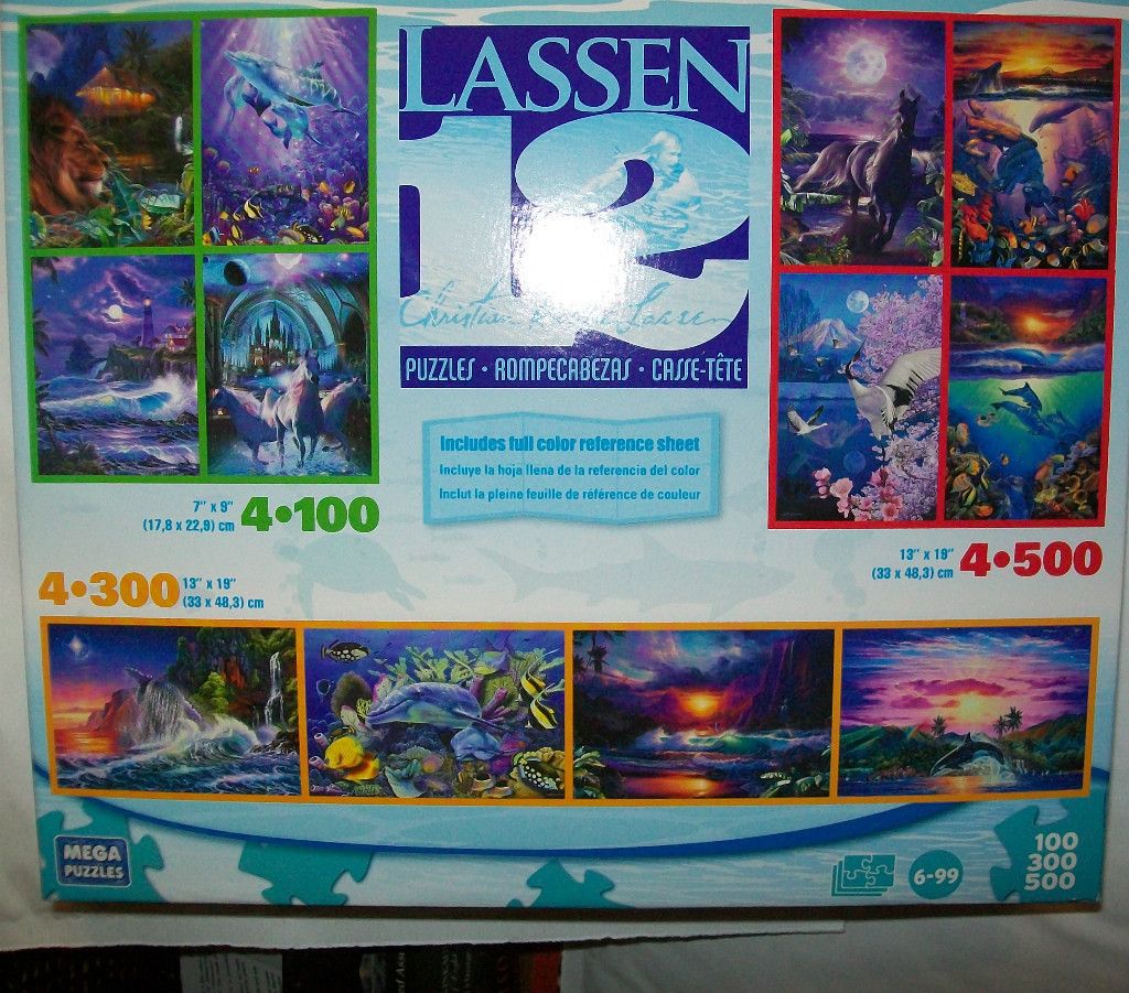 CHRISTIAN RIESE LASSEN 12 JIGSAW PUZZLE MIXED LOT FREE DOMESTIC