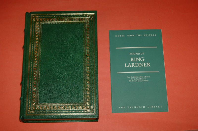 Round Up by Ring Lardner Franklin Leather Gilt