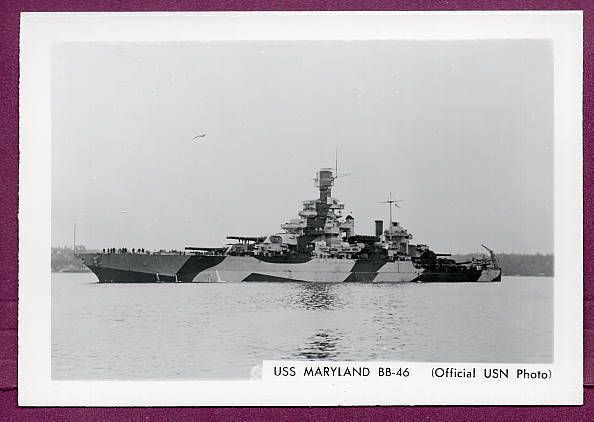 WW2 Battleship BB 46 USS Maryland Photo