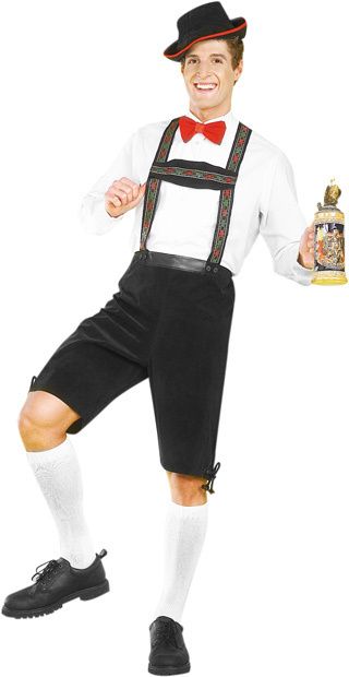 Adult German Lederhosen Hansel Halloween Costume Outfit