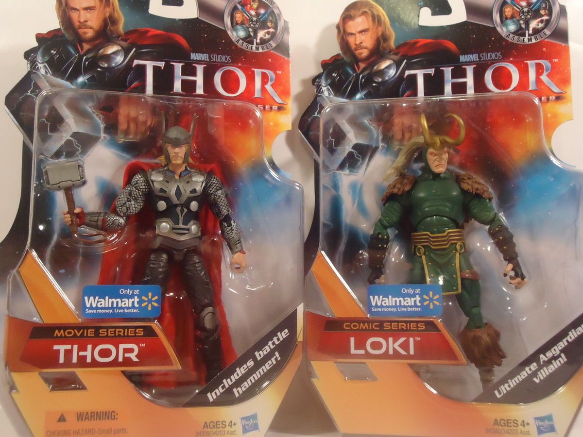 MARVEL COMICS LEGENDS THOR AND LOKI 6 INCH AVENGERS FIGURES 