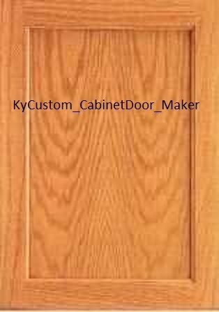 Red Oak Flat Panel Door Sample Custom Made to Order Available