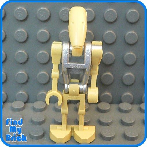 SW505 Lego Star Wars Battle Droid Metallic Silver 7662