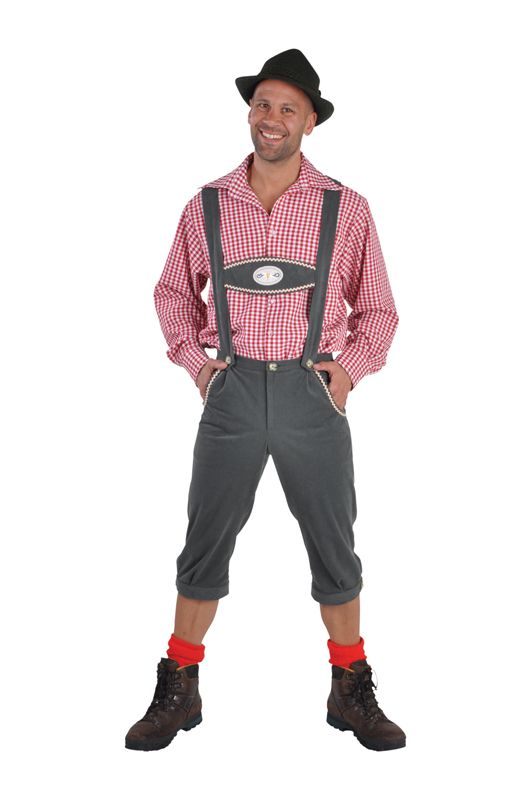 Bavarian Lederhosen Oktoberfest Costume 2 Colour Choices in 28 44