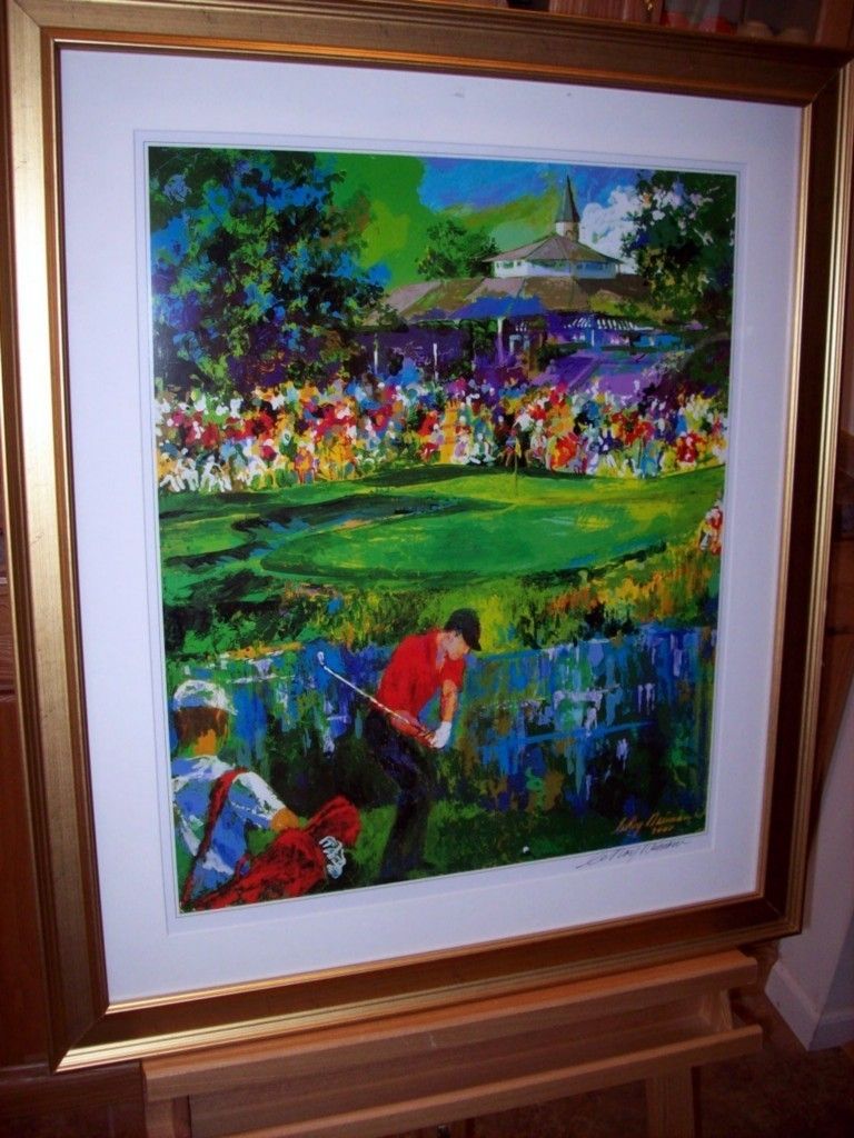 Leroy Neiman Double Signed Lithograph Entitled Valhalla PGA 2000