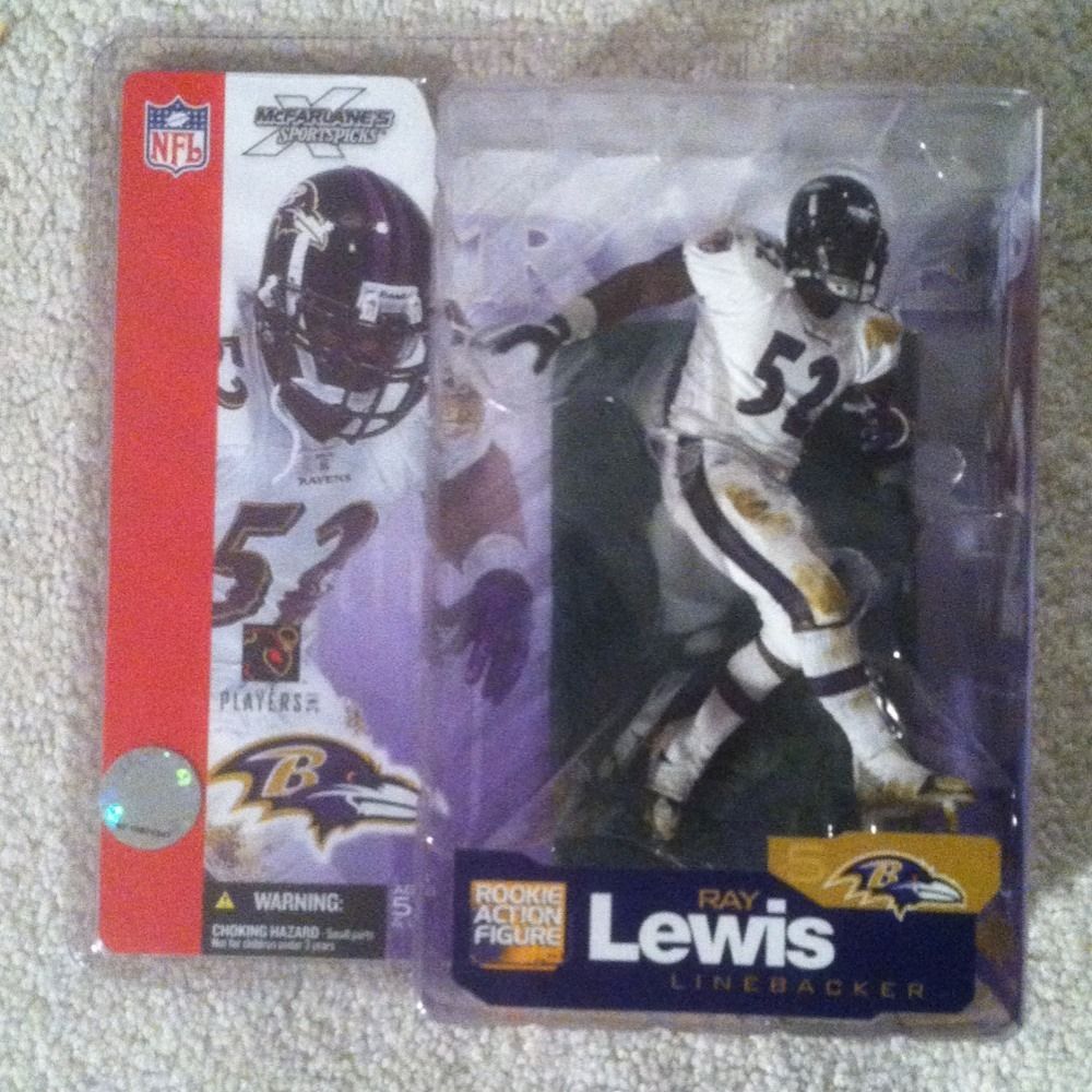 Mcfarlane NFL Series 5 Ray Lewis Baltimore Ravens White Uniform RARE