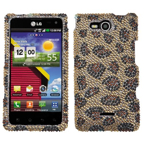 For LG Lucid 4G Crystal Diamond Bling Hard Case Snap on Phone Cover