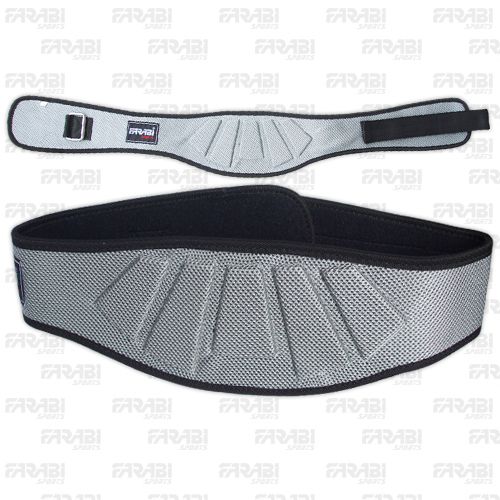 Neoprene Weight Lifting Belt Gym Fitness Wide Belt Gray