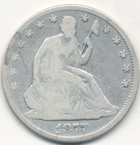 Seated Liberty Silver Half Dollar Nice Circulated Half Dollar