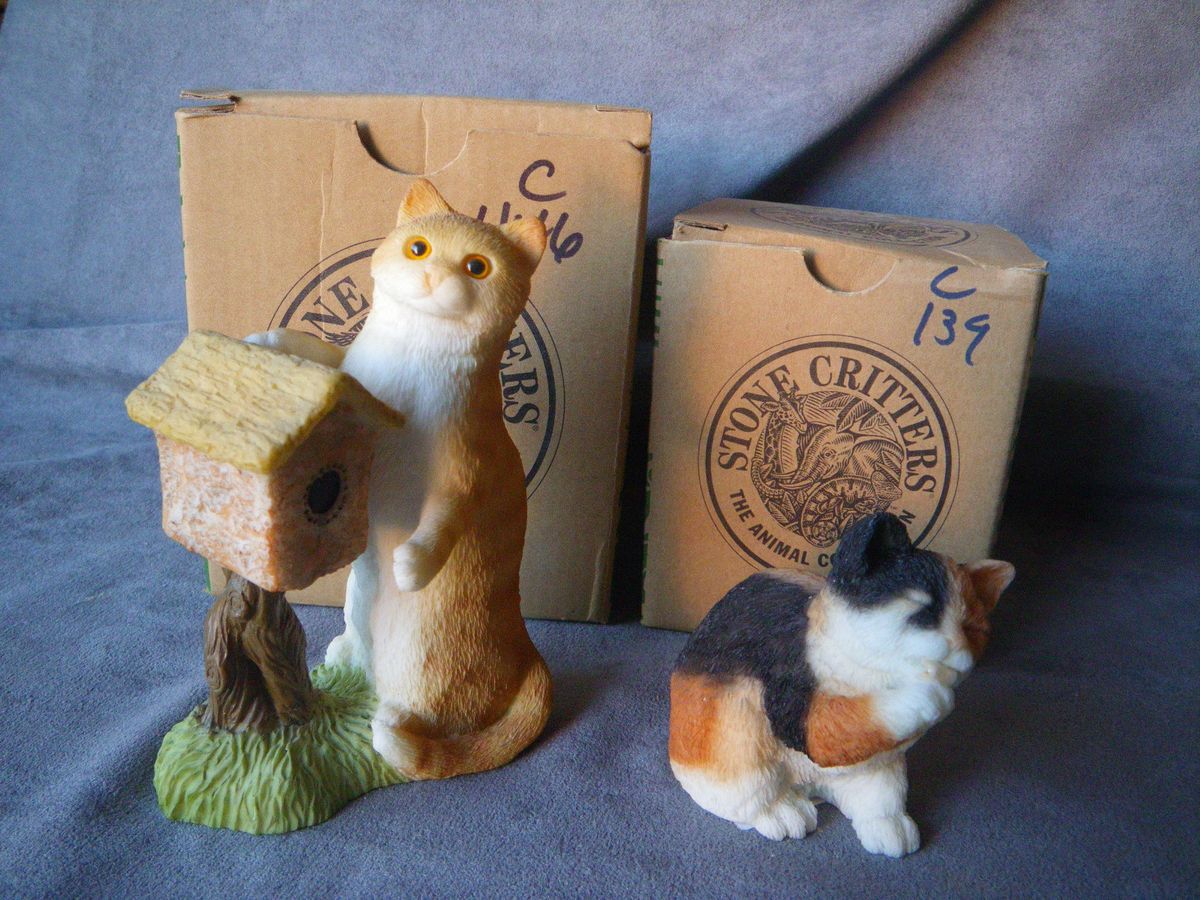 Set 9 “Cat Birdhouse” C1146 “Baby Calico Licking” C139