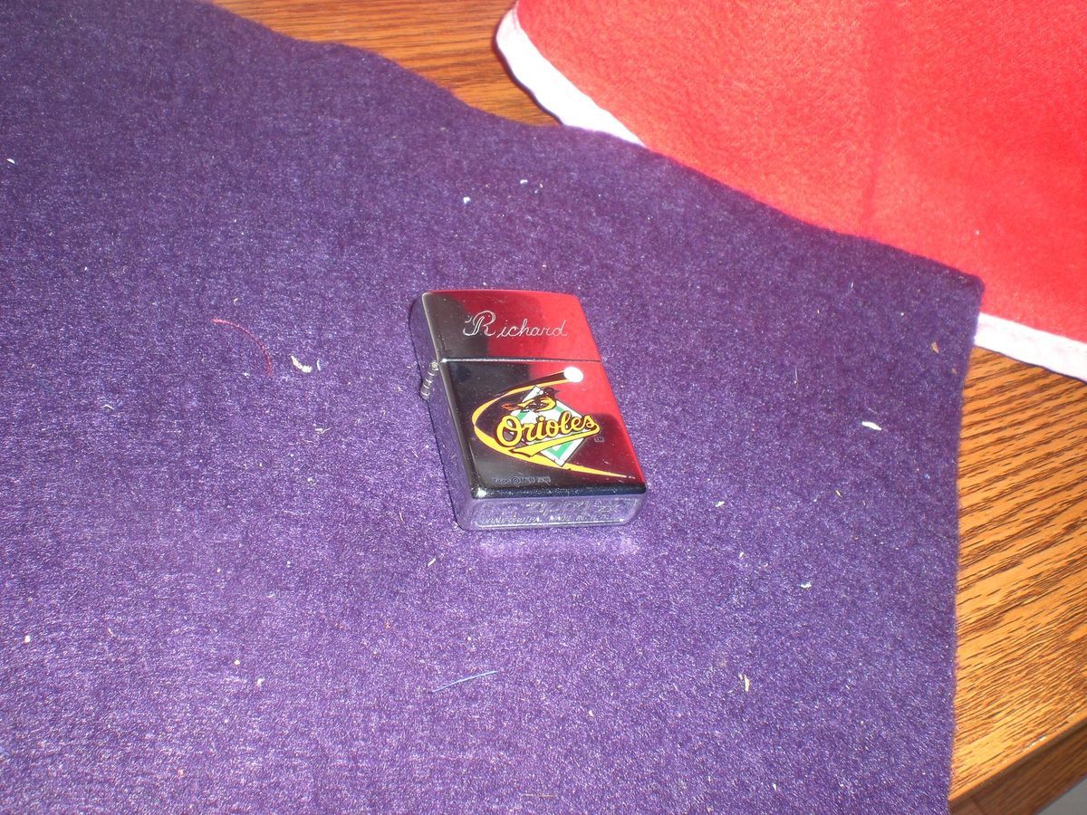 1998 Baltimore Orioles Metal Zippo Cigarette Lighter