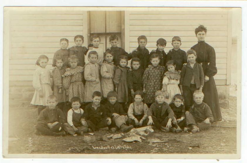 C1910 Lincolnville Kansas School Kids Real Photo