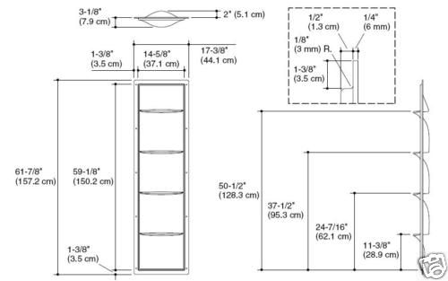 Kohler Echelon Shower Seat and Locker Storage Shelves