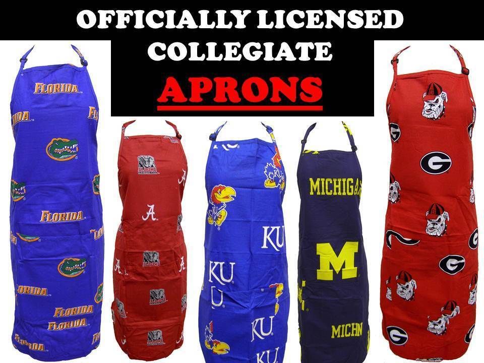 College Logo Apron College Apron College BBQ Apron NCAA Apron 30 Teams