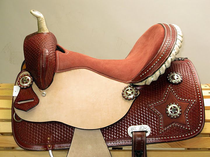 15 Texas Star Show Western Barrel Racer with Lone Star Conchos