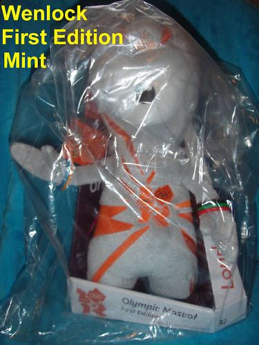 Mascot 9 Limited Edition BNWT London 2012 Olympic Plush Soft Toy