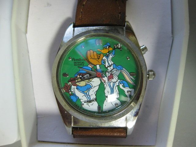 Vintage Looney Tunes Musical Baseball Watch New in Box