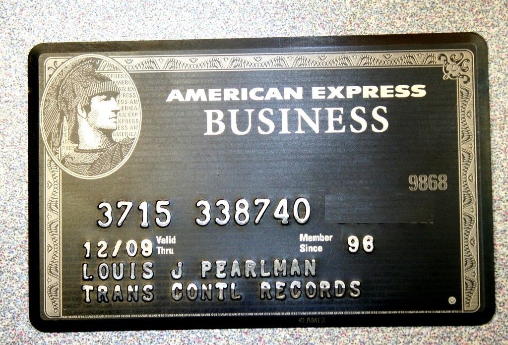 Louis J Pearlman American Express Black Titanium Centurion Card