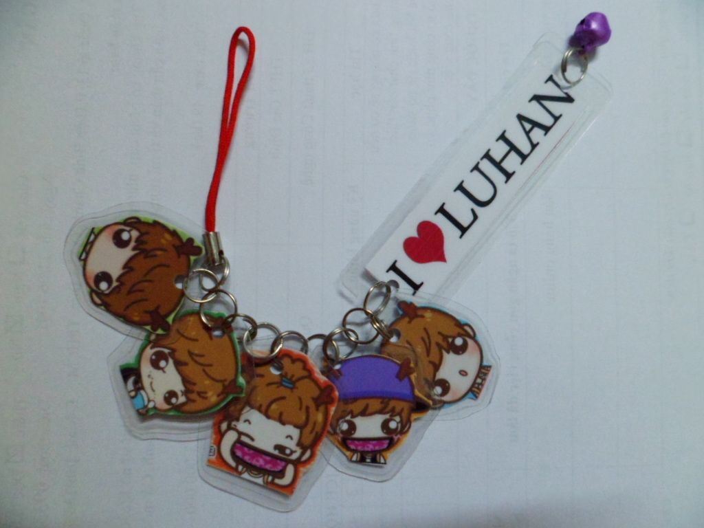 KPOP Exo M Luhan Cute Chibi Cartoon Phone Strap 1 Exo