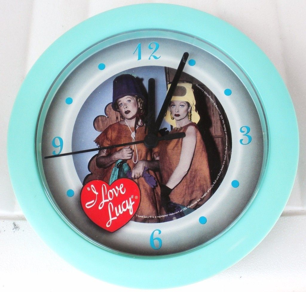 Lucille Ball I Love Lucy Paris Gowns Wall Clock New in Box