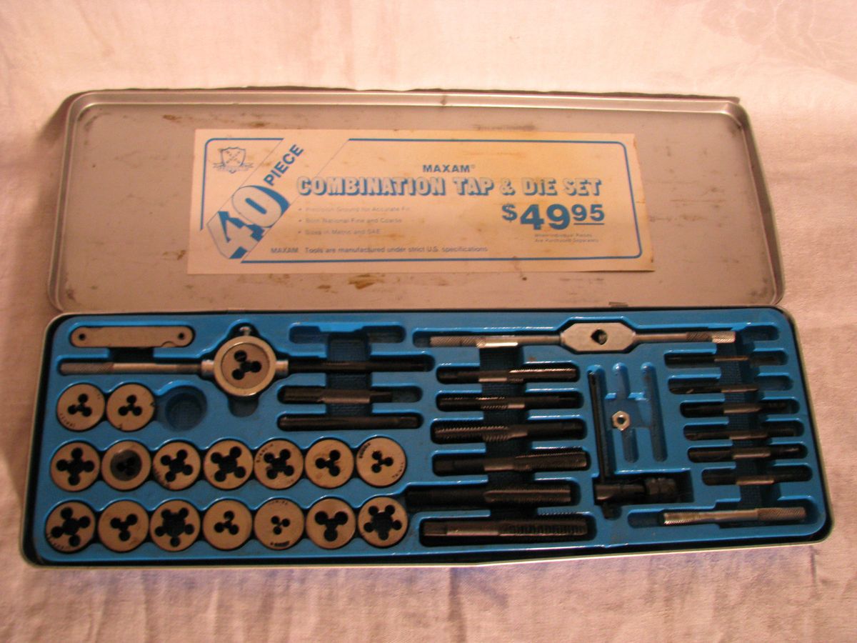 Older Boxed Set Maxam 40 PC Combination Tap Die Set