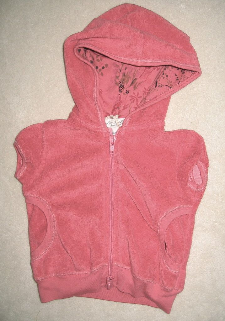 Luna Luna Copenhagen baby infant girl pink terry hoodie sweatshirt 6