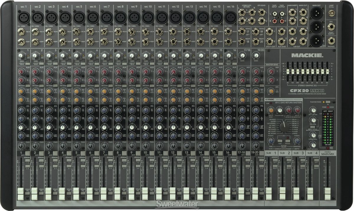 Mackie CFX20 MKII 20 Channel 4 Bus Mixer