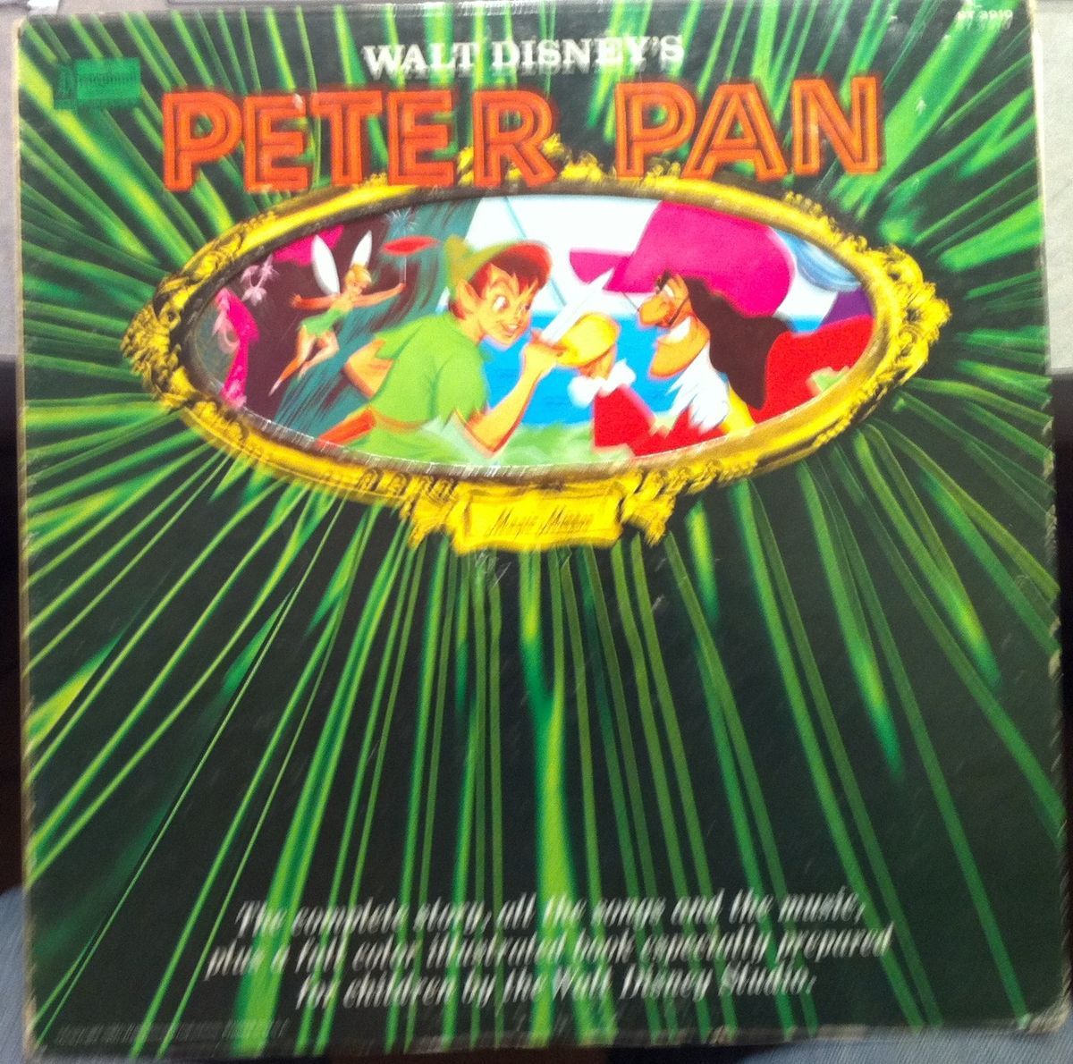 Magic Mirror Walt Disney Peter Pan LP VG St 3910 Vinyl 1962 Record
