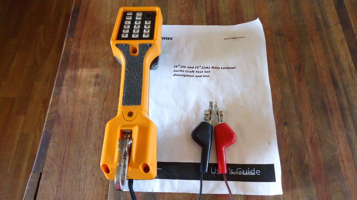 FLUKE HARRIS TS22AL BUTT SET TELEPHONE LINE TEST DATA SAFE MANUAL