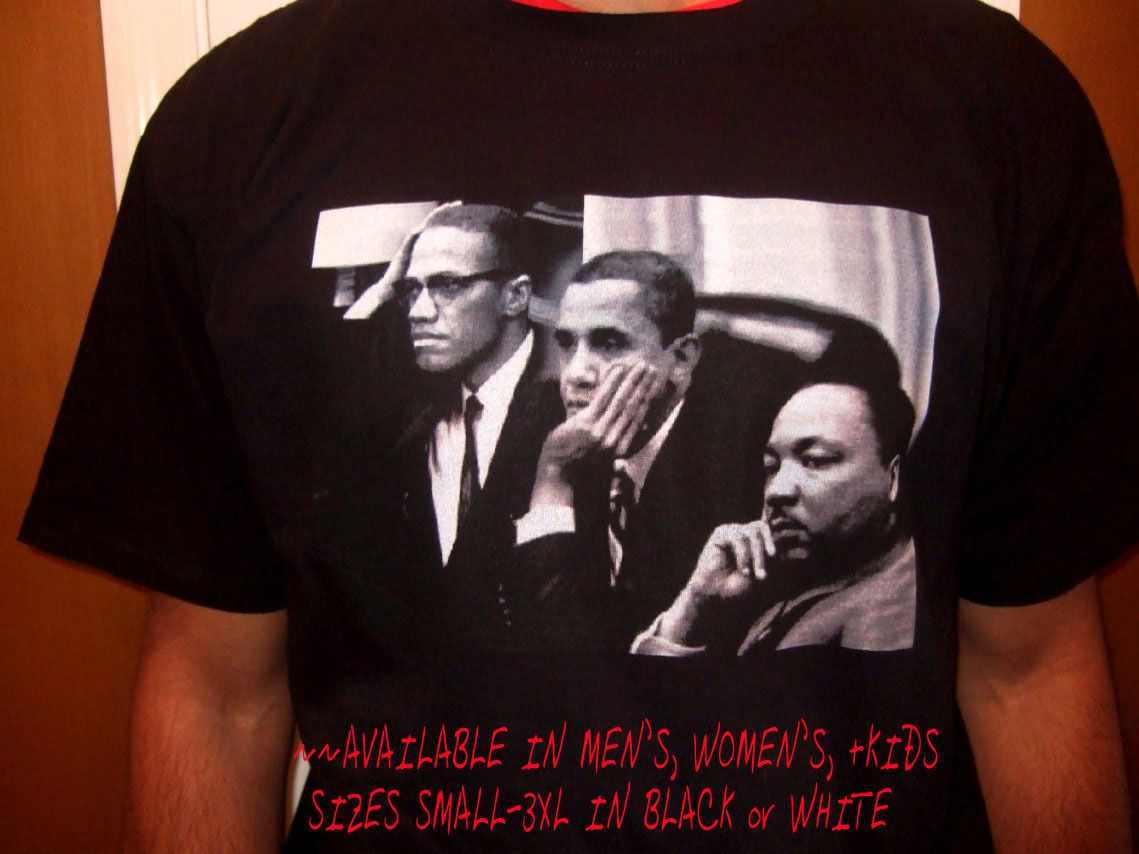Martin Luther Obama Malcolm x Retro Black History African American