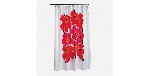 Marimekko Unikko Red Bathroom Shower Curtain 180x0 Cm On Popscreen