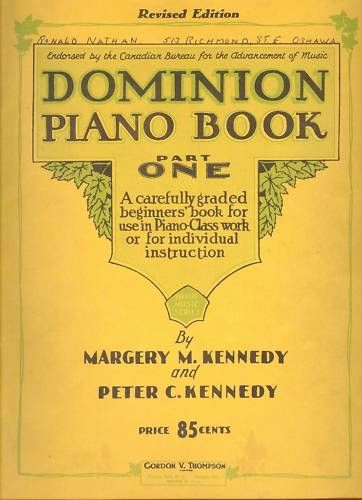 1935 Dominion Piano Book Part 1 Margery Peter Kennedy