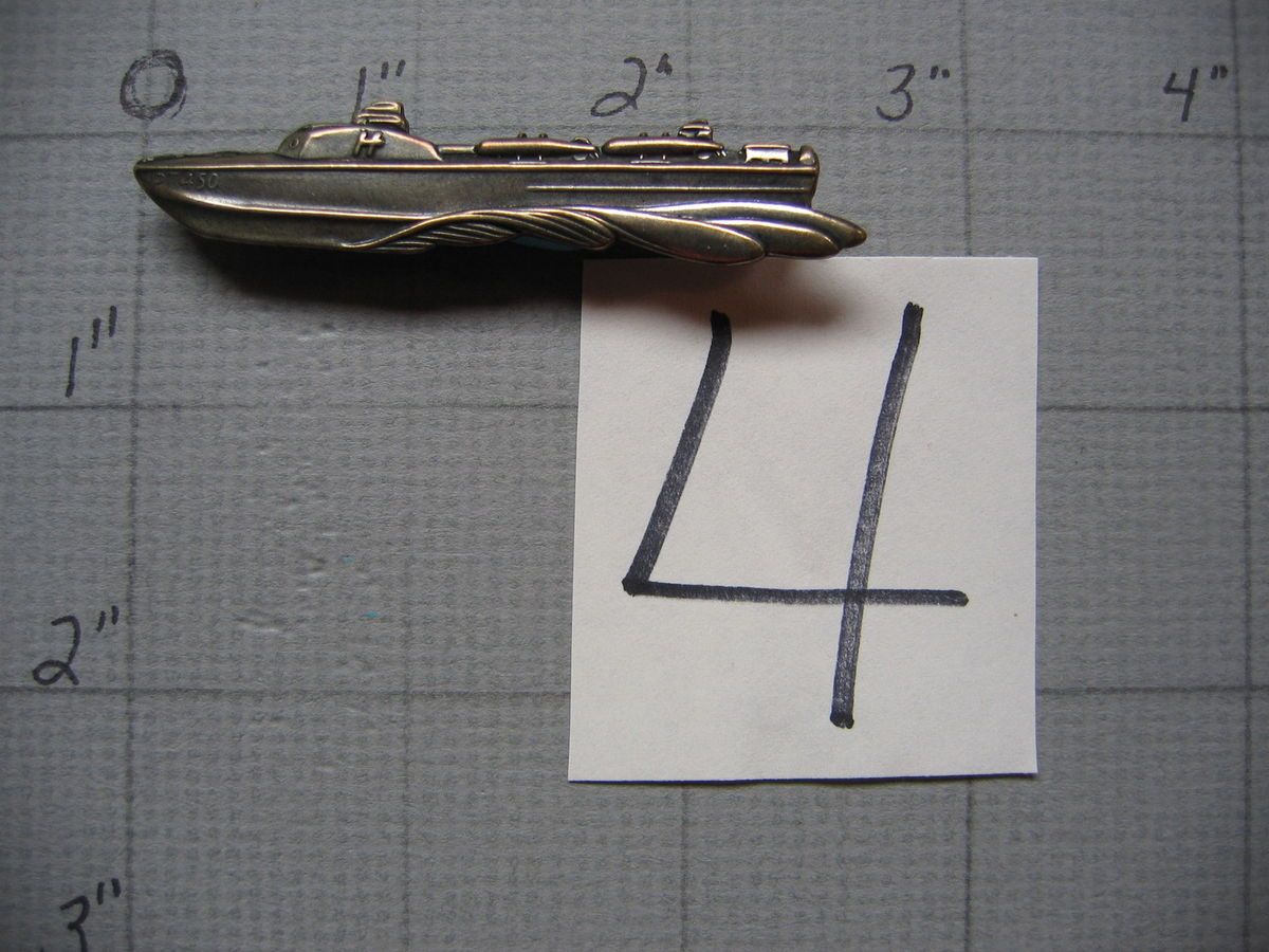 PT Boat Badge Marked Sterling