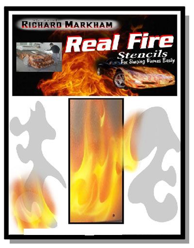 Richard Markham Real Fire Flame Stencils Airbrushing