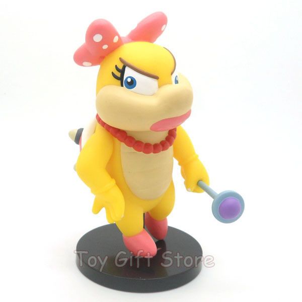 Super Mario Bros Wii Wendyo KOOPA Posable Action Figure 12 CM