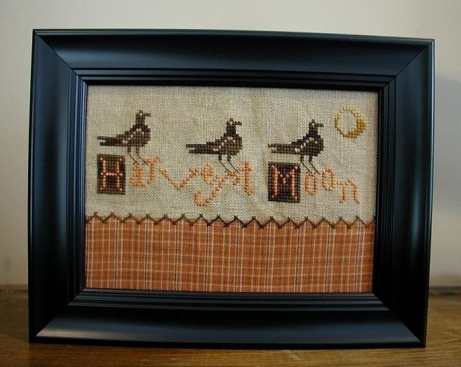 Harvest Moon Cross Stitch Pattern by Threadwork Primitives