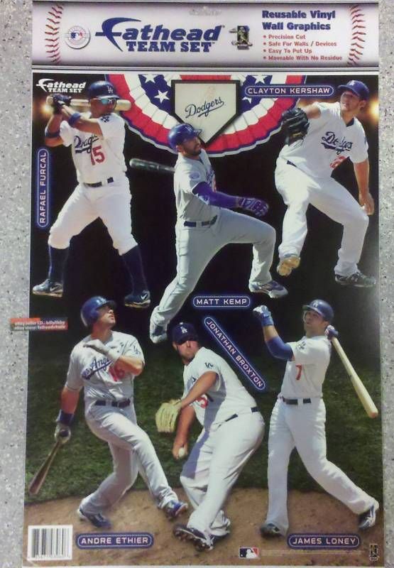 2011 Dodgers Fathead Mini Team Set 6 Matt Kemp Ethier