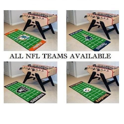 Teams Choose Your Team Football Field Runner Area Floor Rug Mat