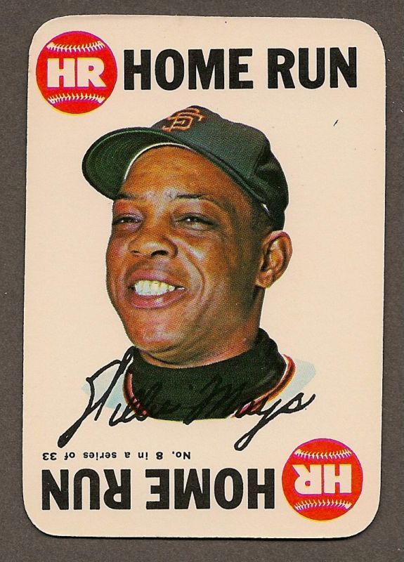 Willie Mays Giants — 1968 Topps Game Card 8